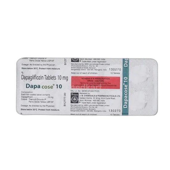 dapacose 10mg tablet 10's